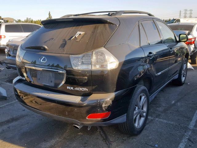 JTJHW31UX72017288 - 2007 LEXUS RX 400H BLACK photo 4