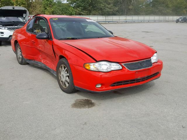 2G1WW12E519280764 - 2001 CHEVROLET MONTE CARL წითელი ფოტო 1