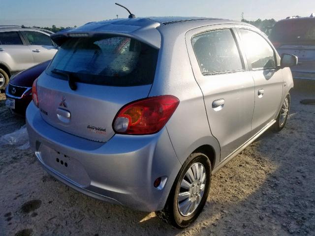 ML32A3HJ0FH032786 - 2015 MITSUBISHI MIRAGE DE SILVER photo 4