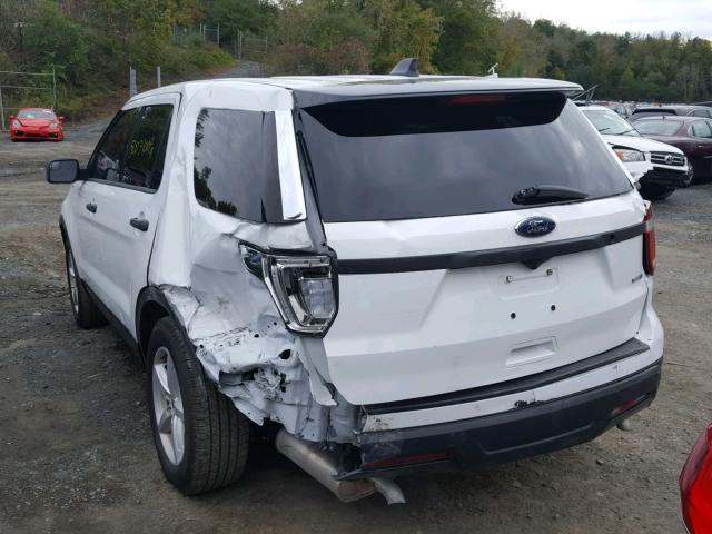 1FM5K8AR9JGA46426 - 2018 FORD EXPLORER P WHITE photo 3