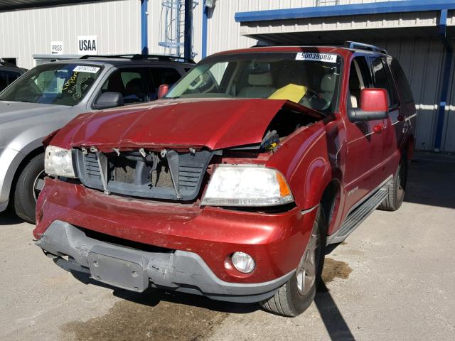 5LMEU88H44ZJ46298 - 2004 LINCOLN AVIATOR 红色 照片 2
