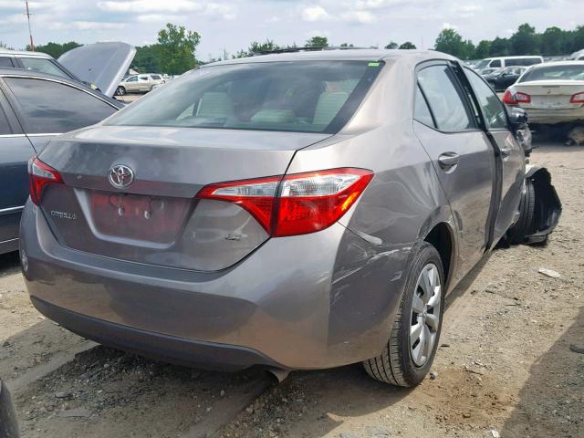 2T1BURHE2GC555565 - 2016 TOYOTA COROLLA L GRAY photo 4