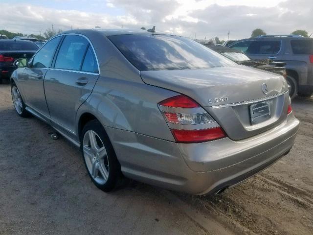 WDDNG71X78A211424 - 2008 MERCEDES-BENZ S 550 GRAY photo 3