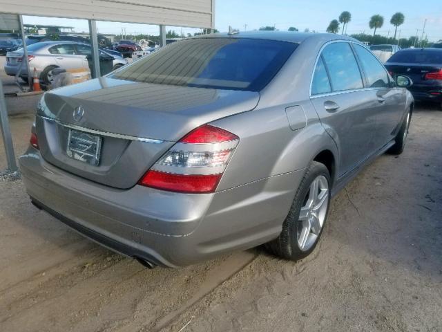 WDDNG71X78A211424 - 2008 MERCEDES-BENZ S 550 GRAY photo 4