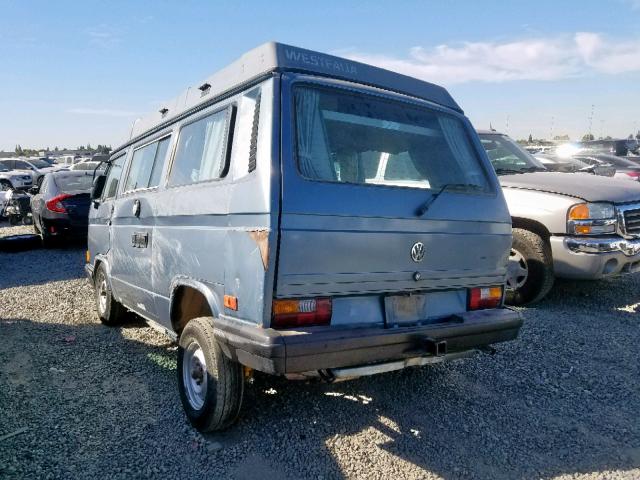 WV2ZB0259JH069056 - 1988 VOLKSWAGEN VANAGON CA BLUE photo 3