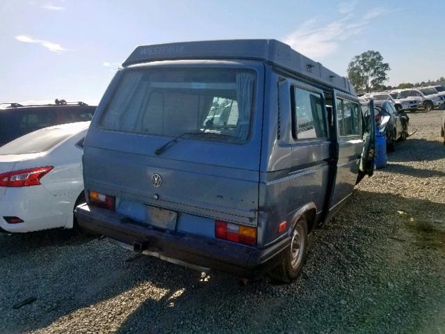 WV2ZB0259JH069056 - 1988 VOLKSWAGEN VANAGON CA BLUE photo 4