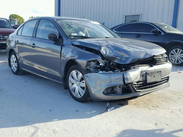 3VW2K7AJ9CM386211 - 2012 VOLKSWAGEN JETTA BASE Մոխրագույն լուսանկար 1
