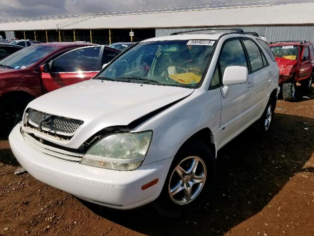 JTJHF10U420274988 - 2002 LEXUS RX 300 WHITE photo 2