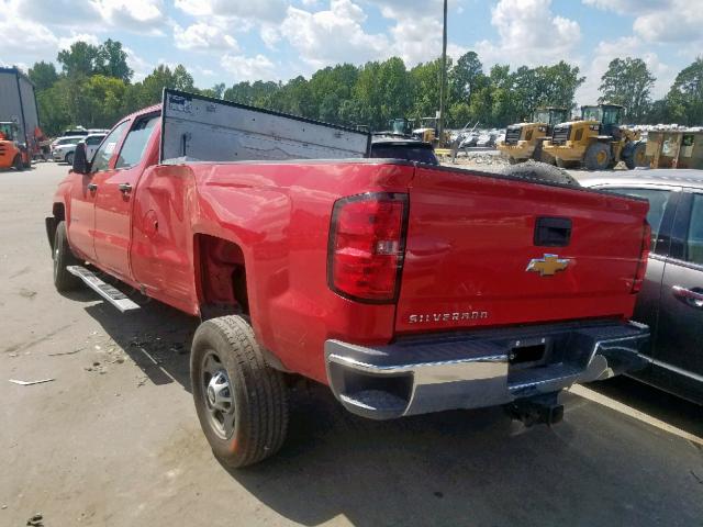 1GC1CUEG5HF198916 - 2017 CHEVROLET SILVERADO RED photo 3