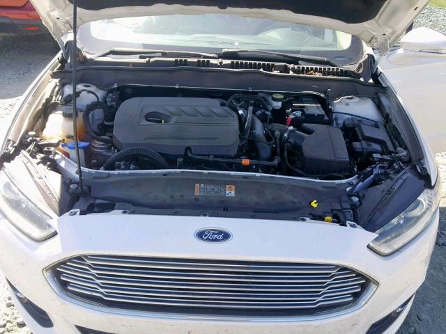 1FA6P0HD4E5359543 - 2014 FORD FUSION SE WHITE photo 7