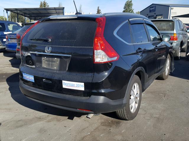 2HKRM3H79CH514063 - 2012 HONDA CR-V EXL BLACK photo 4