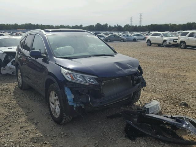 2HKRM3H78FH510896 - 2015 HONDA CR-V EXL BLUE photo 1