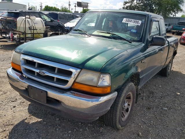 1FTYR14V1XPA96534 - 1999 FORD RANGER SUP GREEN photo 2