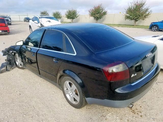 WAUJT68E94A075873 - 2004 AUDI A4 3.0 BLACK photo 3