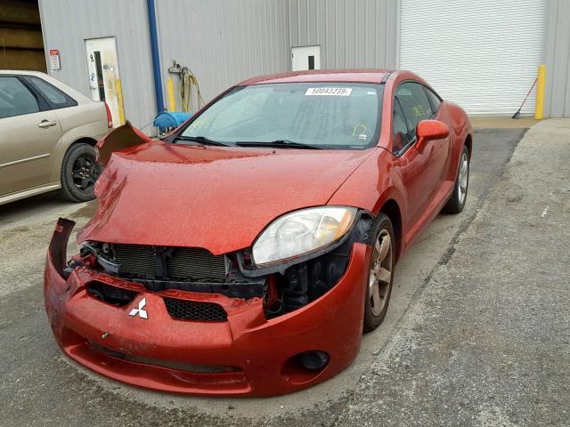 4A3AK24F48E041624 - 2008 MITSUBISHI ECLIPSE GS ORANGE photo 2