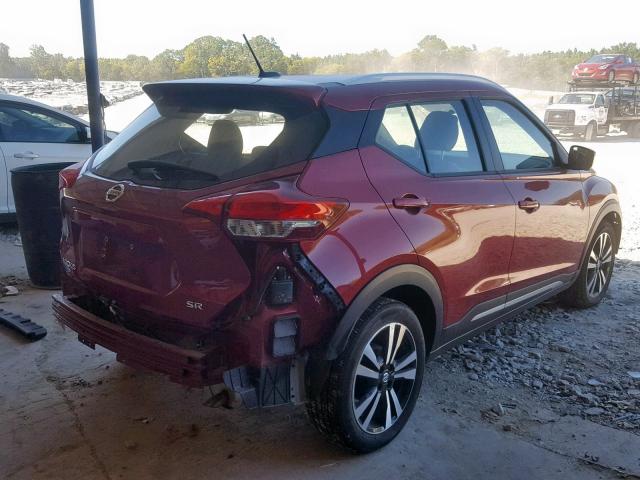 3N1CP5CU1KL486265 - 2019 NISSAN KICKS S RED photo 4