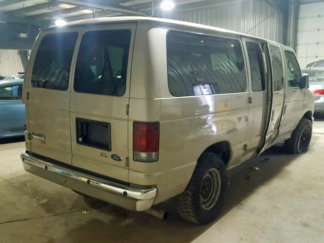 1FBNE3BL2DDA78296 - 2013 FORD ECONOLINE TAN photo 4