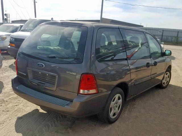 2FMZA50635BA46476 - 2005 FORD FREESTAR S GRAY photo 4