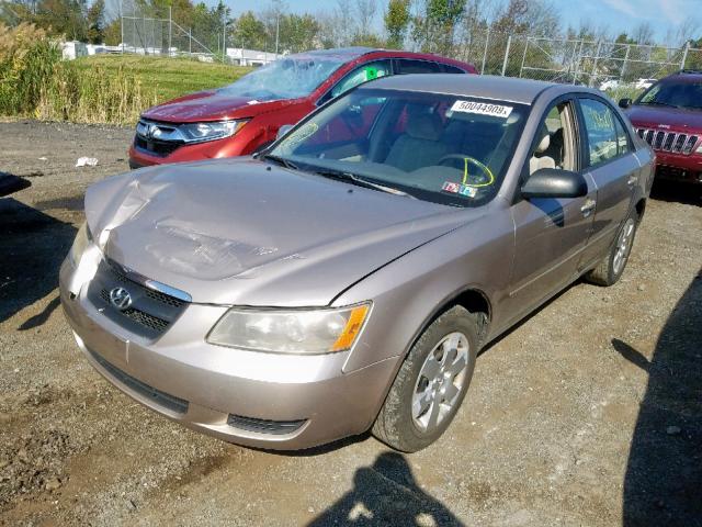 5NPET46CX6H081574 - 2006 HYUNDAI SONATA GL BEIGE photo 2