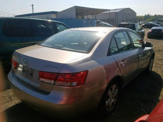 5NPET46CX6H081574 - 2006 HYUNDAI SONATA GL BEIGE photo 4