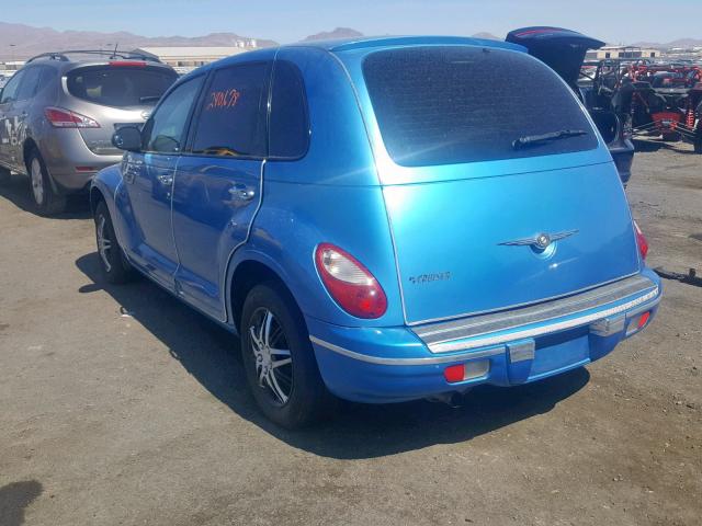 3A8FY48B38T163152 - 2008 CHRYSLER PT CRUISER BLUE photo 3