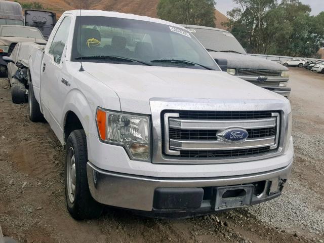 1FTNF1CF1EKE27967 - 2014 FORD F150 WHITE photo 1