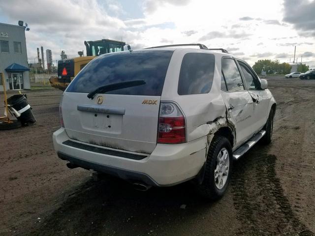 2HNYD18625H003288 - 2005 ACURA MDX TOURIN WHITE photo 4