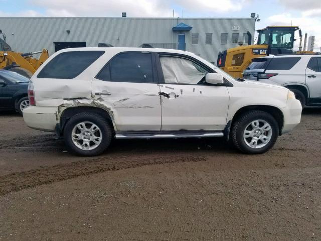 2HNYD18625H003288 - 2005 ACURA MDX TOURIN WHITE photo 9