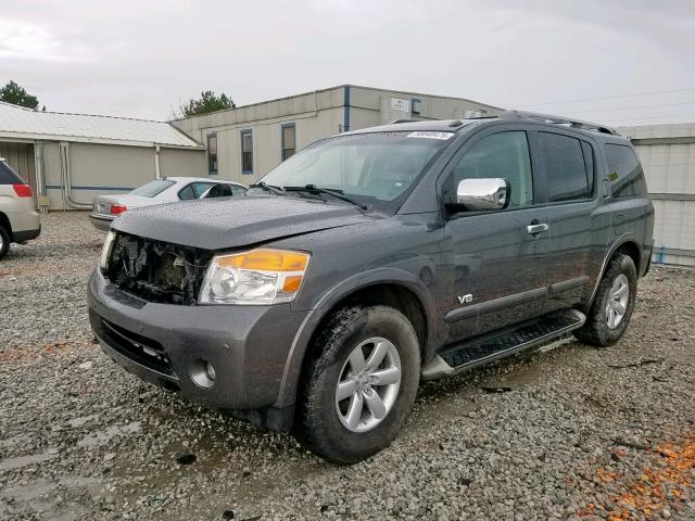 5N1BA08C38N600963 - 2008 NISSAN ARMADA SE GRAY photo 2