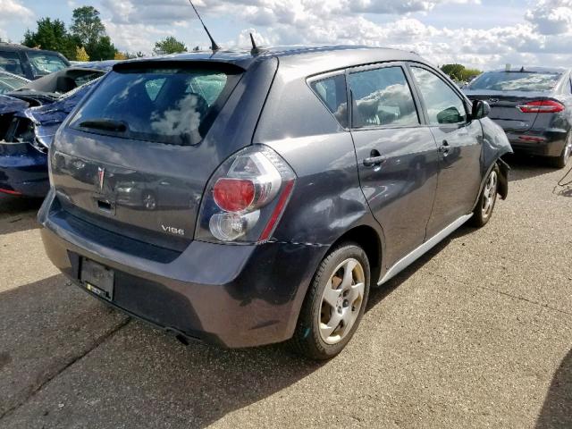 5Y2SP67819Z416764 - 2009 PONTIAC VIBE GRAY photo 4