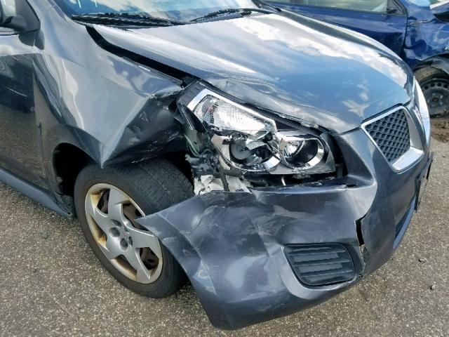 5Y2SP67819Z416764 - 2009 PONTIAC VIBE GRAY photo 9