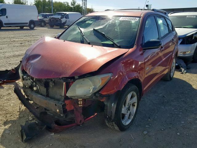 5Y2SL62863Z445980 - 2003 PONTIAC VIBE RED photo 2