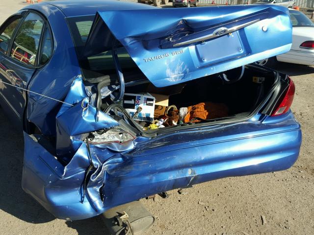 1FAFP55U43A182787 - 2003 FORD TAURUS SES BLUE photo 9