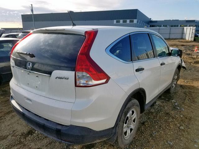 2HKRM4H36DH120606 - 2013 HONDA CR-V LX WHITE photo 4