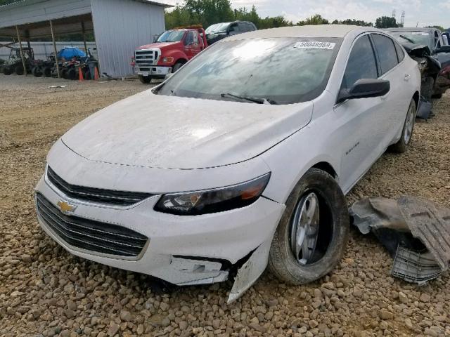 1G1ZB5ST7GF242452 - 2016 CHEVROLET MALIBU LS WHITE photo 2