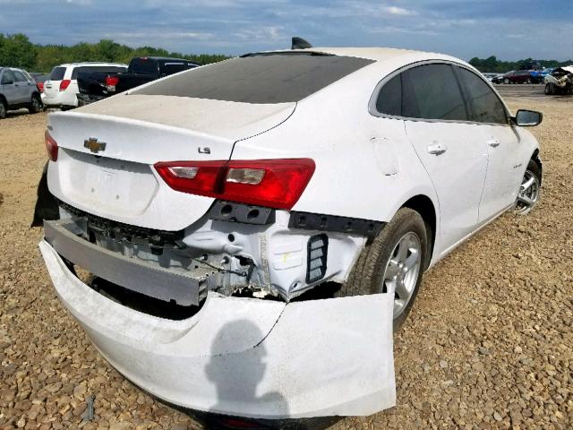 1G1ZB5ST7GF242452 - 2016 CHEVROLET MALIBU LS WHITE photo 4