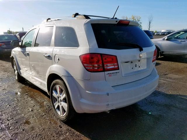 3D4GG67VX9T225981 - 2009 DODGE JOURNEY R/ WHITE photo 3