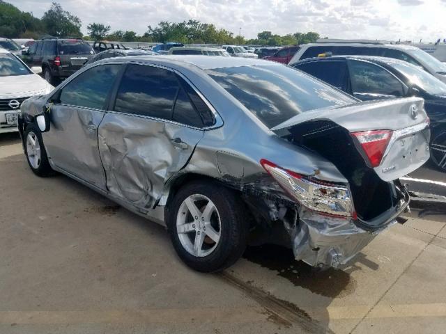4T4BF1FK8GR576445 - 2016 TOYOTA CAMRY LE GRAY photo 3