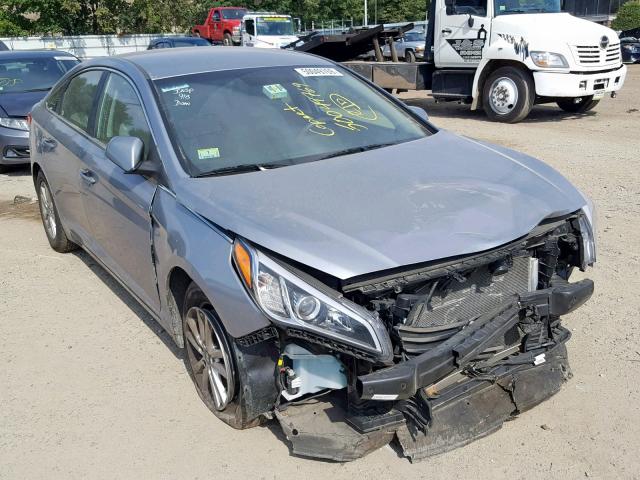 5NPE24AF4HH583102 - 2017 HYUNDAI SONATA SE GRAY photo 1