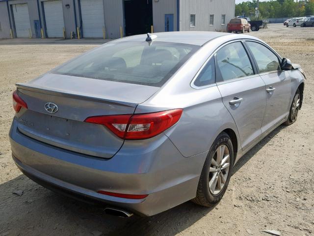 5NPE24AF4HH583102 - 2017 HYUNDAI SONATA SE GRAY photo 4