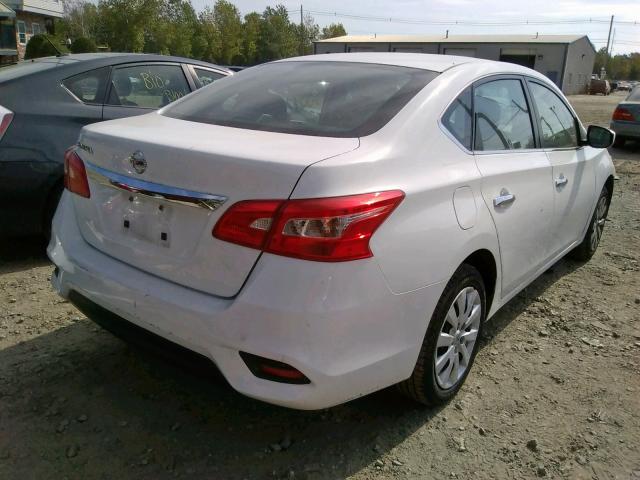 3N1AB7AP3GY262813 - 2016 NISSAN SENTRA S WHITE photo 4