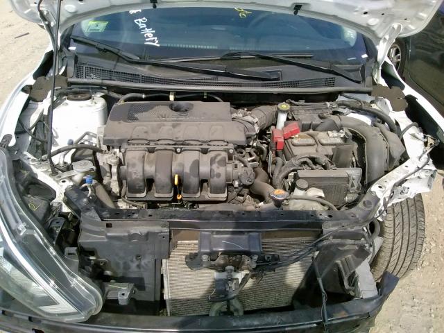 3N1AB7AP3GY262813 - 2016 NISSAN SENTRA S WHITE photo 7