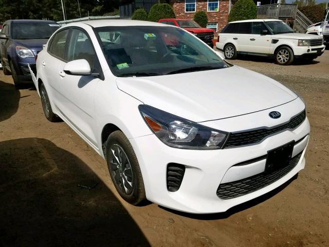 3KPA24AB0KE186901 - 2019 KIA RIO S WHITE photo 1