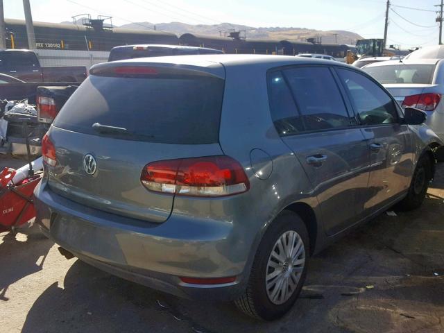 WVWDB7AJ1DW083226 - 2013 VOLKSWAGEN GOLF GRAY photo 4