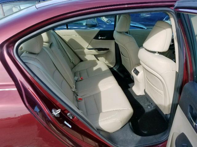 1HGCR2F83EA014277 - 2014 HONDA ACCORD EXL MAROON photo 6