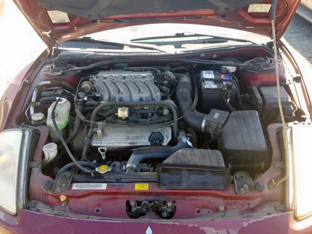 4A3AE55H23E060609 - 2003 MITSUBISHI ECLIPSE SP BURGUNDY photo 7