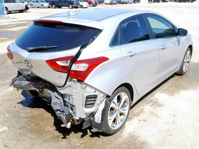 KMHD35LE4DU135084 - 2013 HYUNDAI ELANTRA GT SILVER photo 4