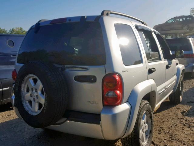 1J4GL58K92W117854 - 2002 JEEP LIBERTY LI SILVER photo 4