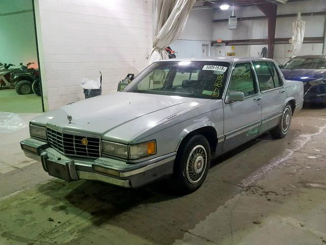 1G6CD53B5P4296697 - 1993 CADILLAC DEVILLE GRAY photo 2