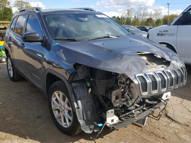 1C4PJLCB5EW158087 - 2014 JEEP CHEROKEE L GRAY photo 1